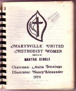 1979 Marysville United Methodist Women's Cookbook