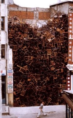 Doris Salcedo installation, photo by Sergio Clavijo