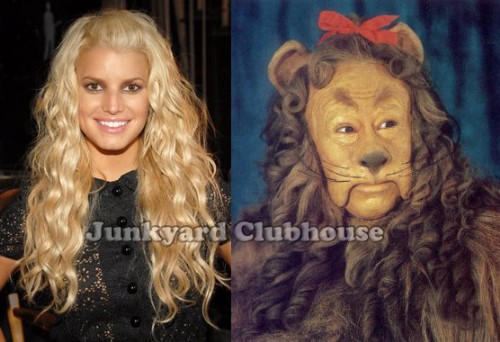 Jessica Simpson and Cowardly Lion